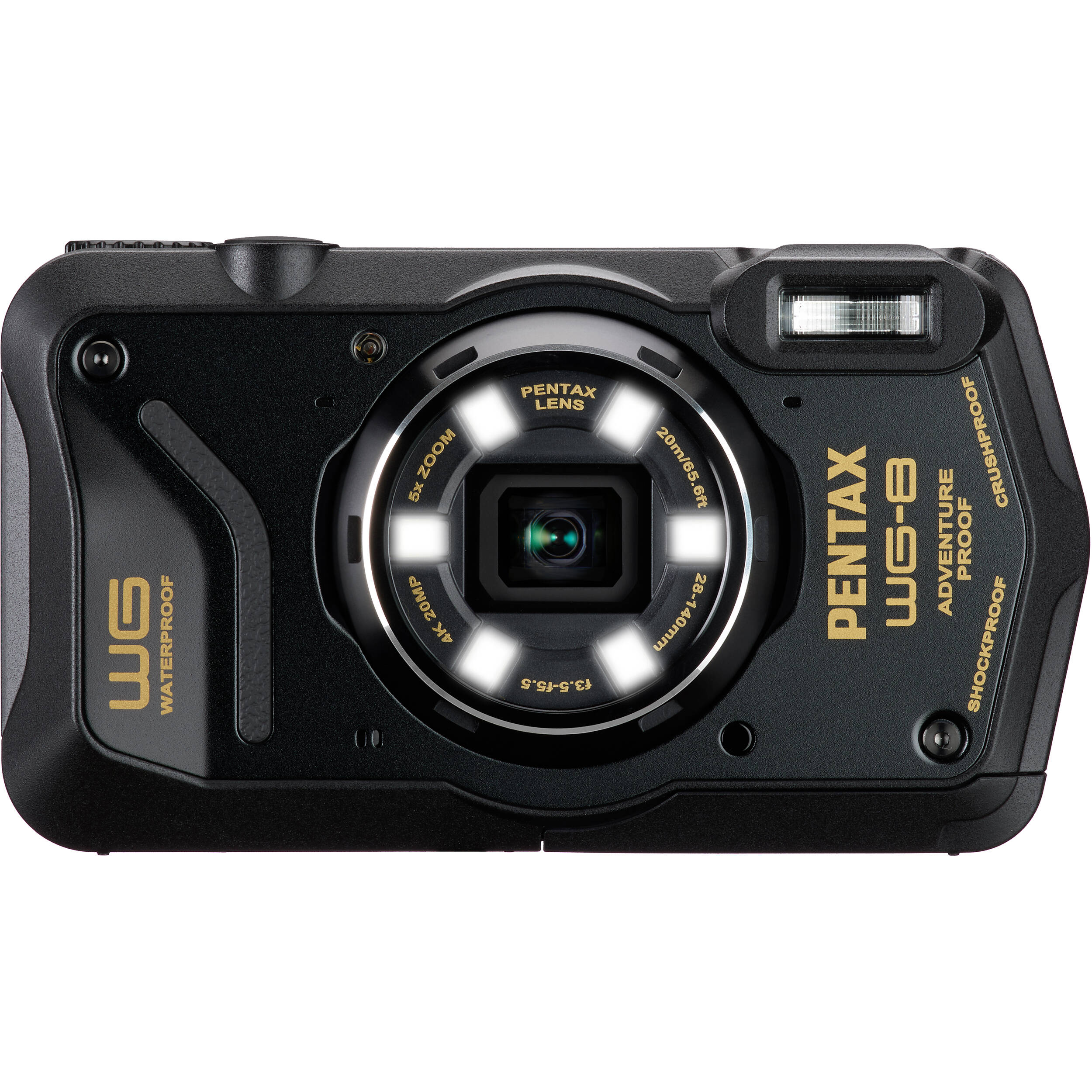 Pentax WG-8 Waterproof Compact Camera - Black