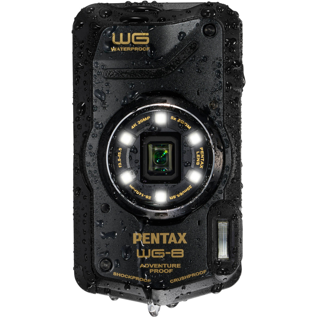 Pentax WG-8 Waterproof Compact Camera - Black