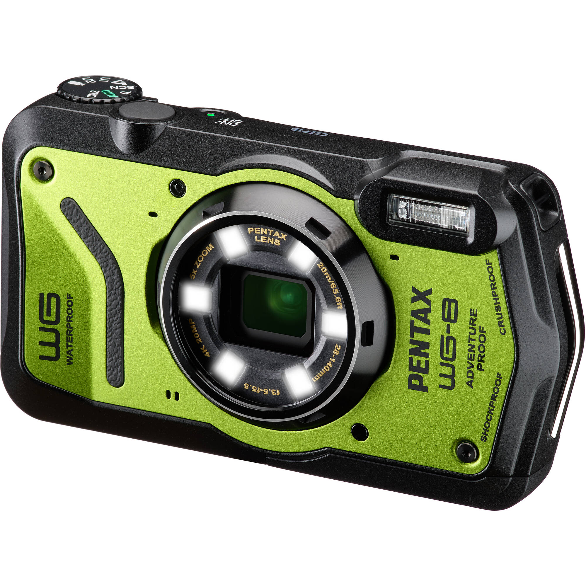 Pentax WG-8 Waterproof Compact Camera - Green