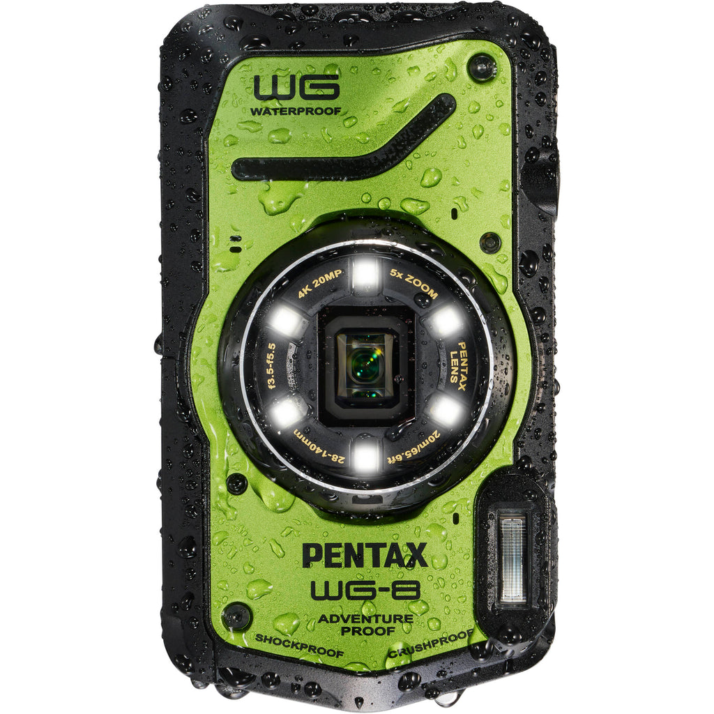 Pentax WG-8 Waterproof Compact Camera - Green