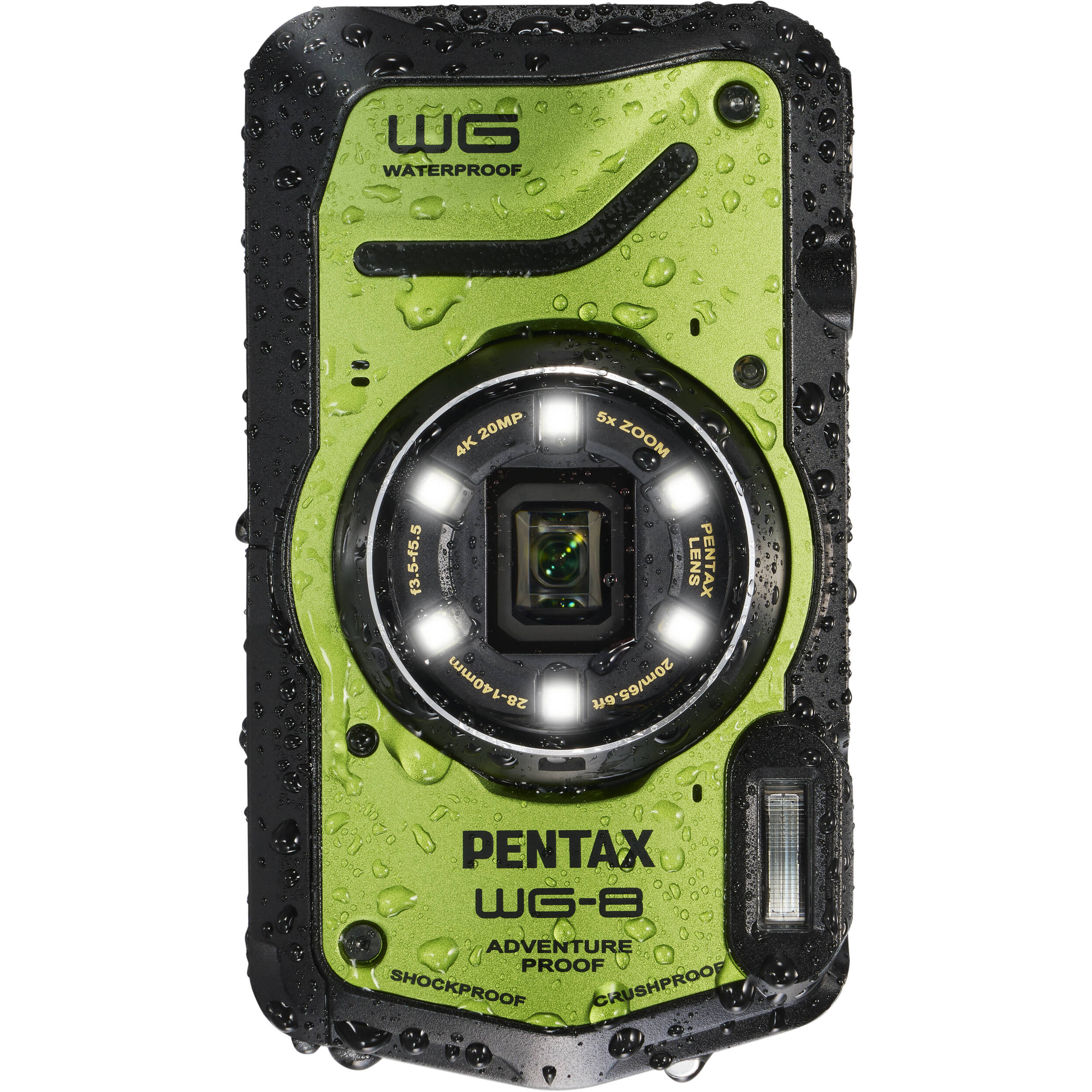 Pentax WG-8 Waterproof Compact Camera - Green