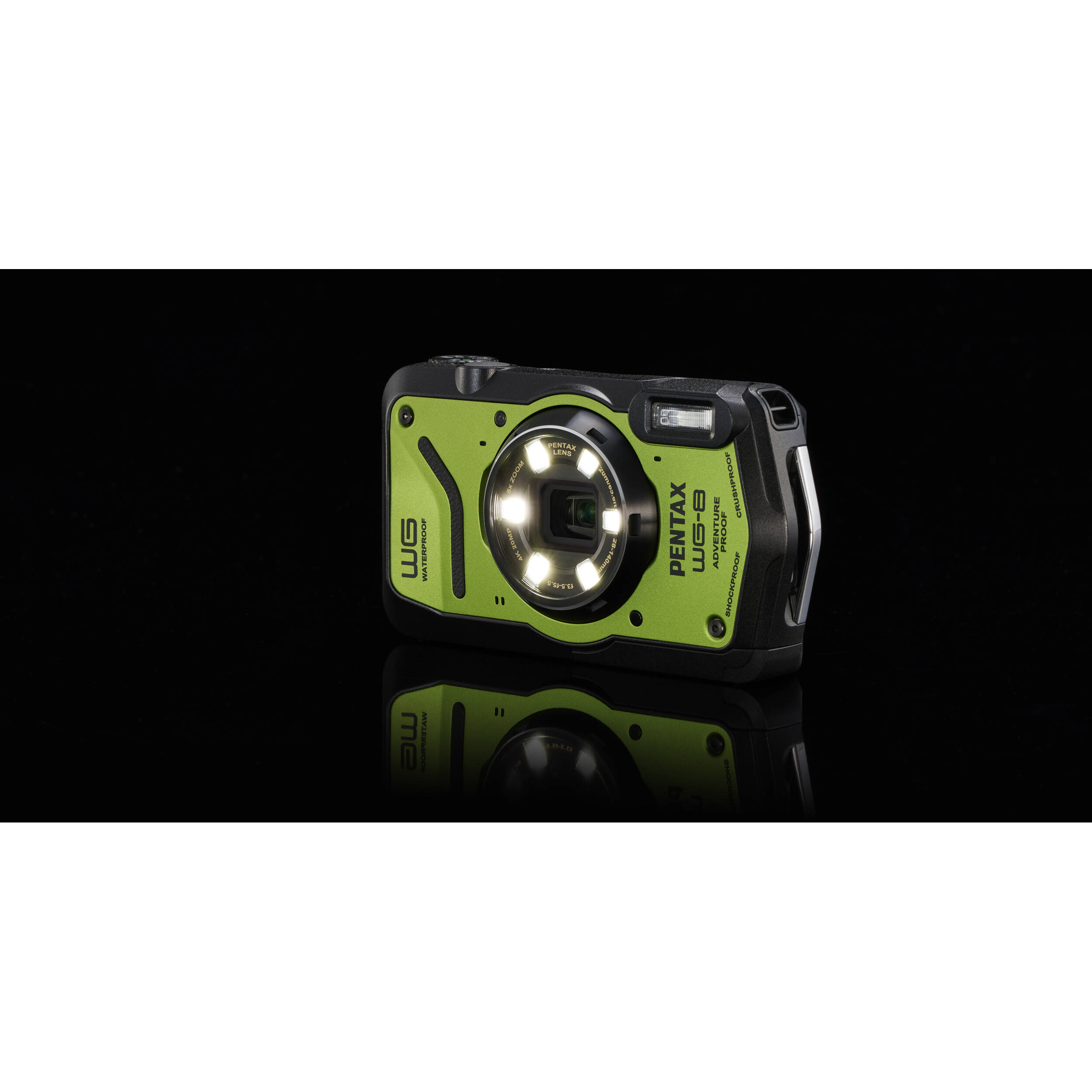 Pentax WG-8 Waterproof Compact Camera - Green
