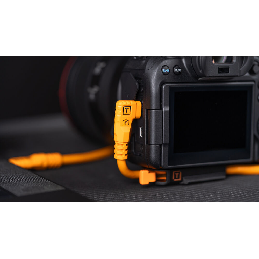 Tether Tools TetherPro 9.4m USB-C/USB-C Straight To Right Orange