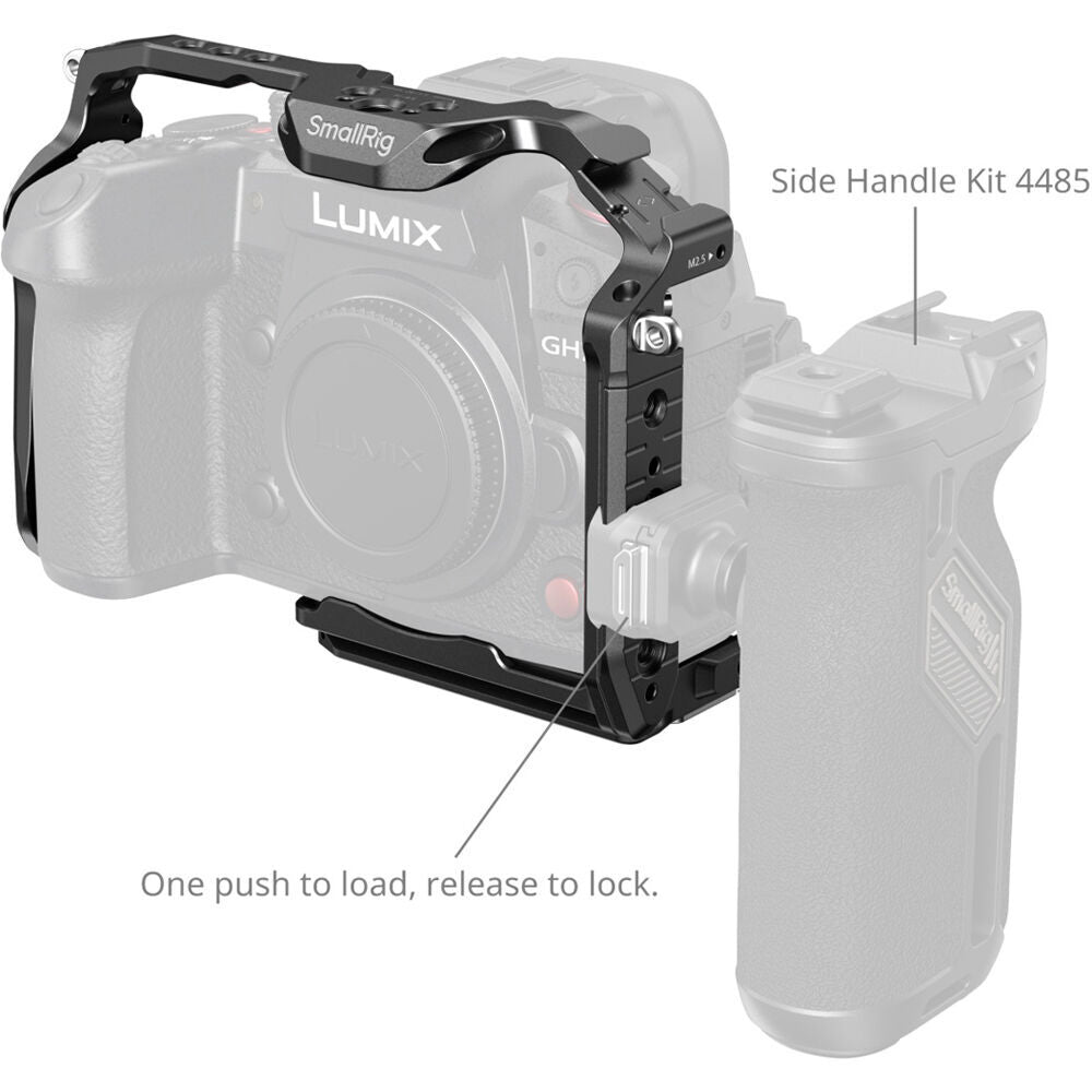 SmallRig HawkLock Quick Release Cage for Panasonic LUMIX GH7 / GH6 4824 