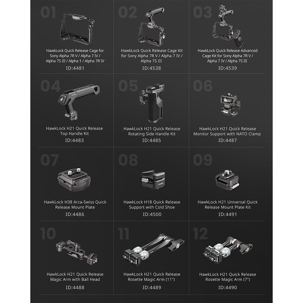 SmallRig HawkLock H21 Quick Release Top Handle Kit 4483