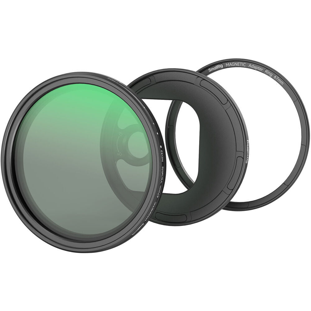 SmallRig Attachable VND Filter Kit ND2-ND32 (1-5 Stop) with M-mount Filter Adapter 67mm