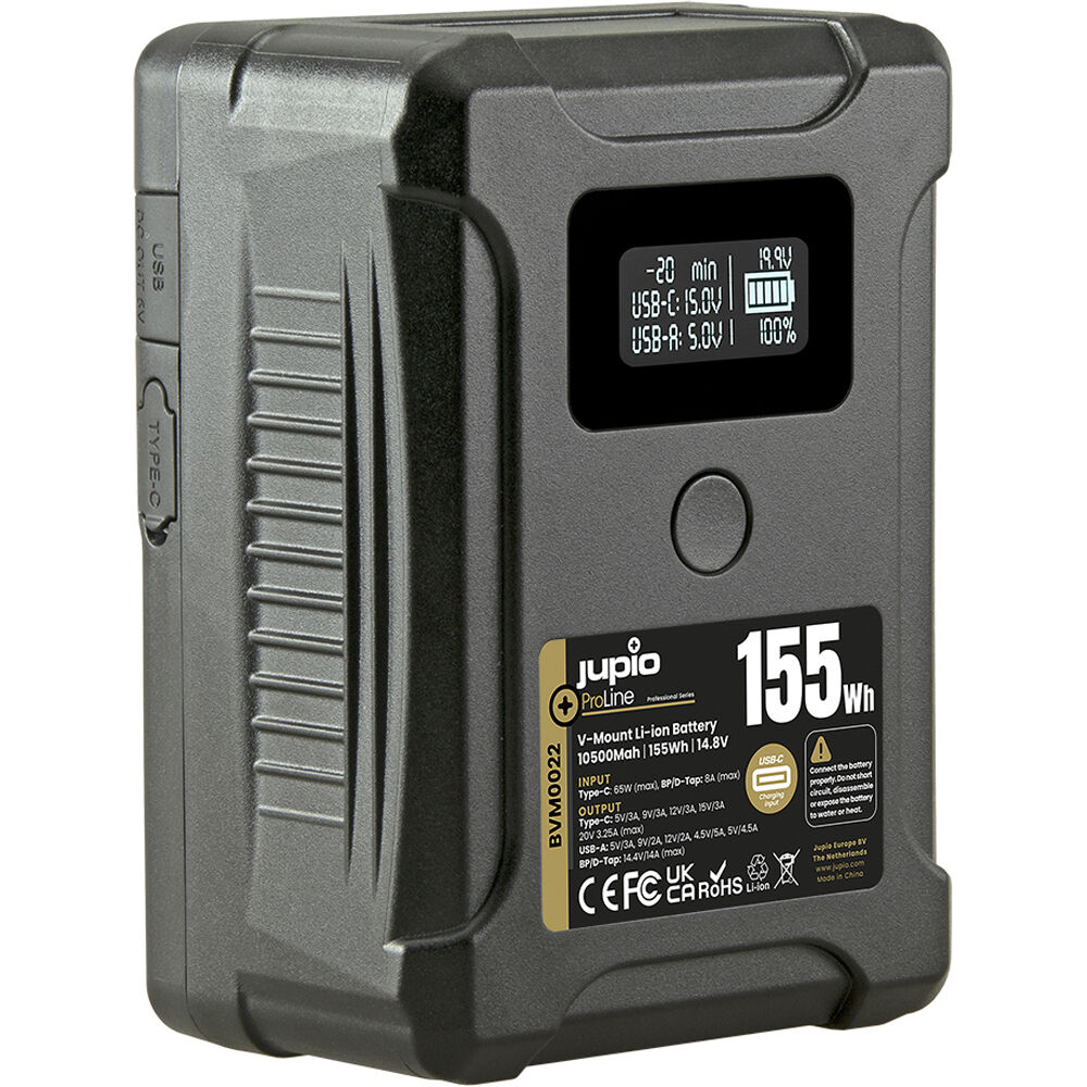 Jupio ProLine 155W Extreme V-Mount Battery
