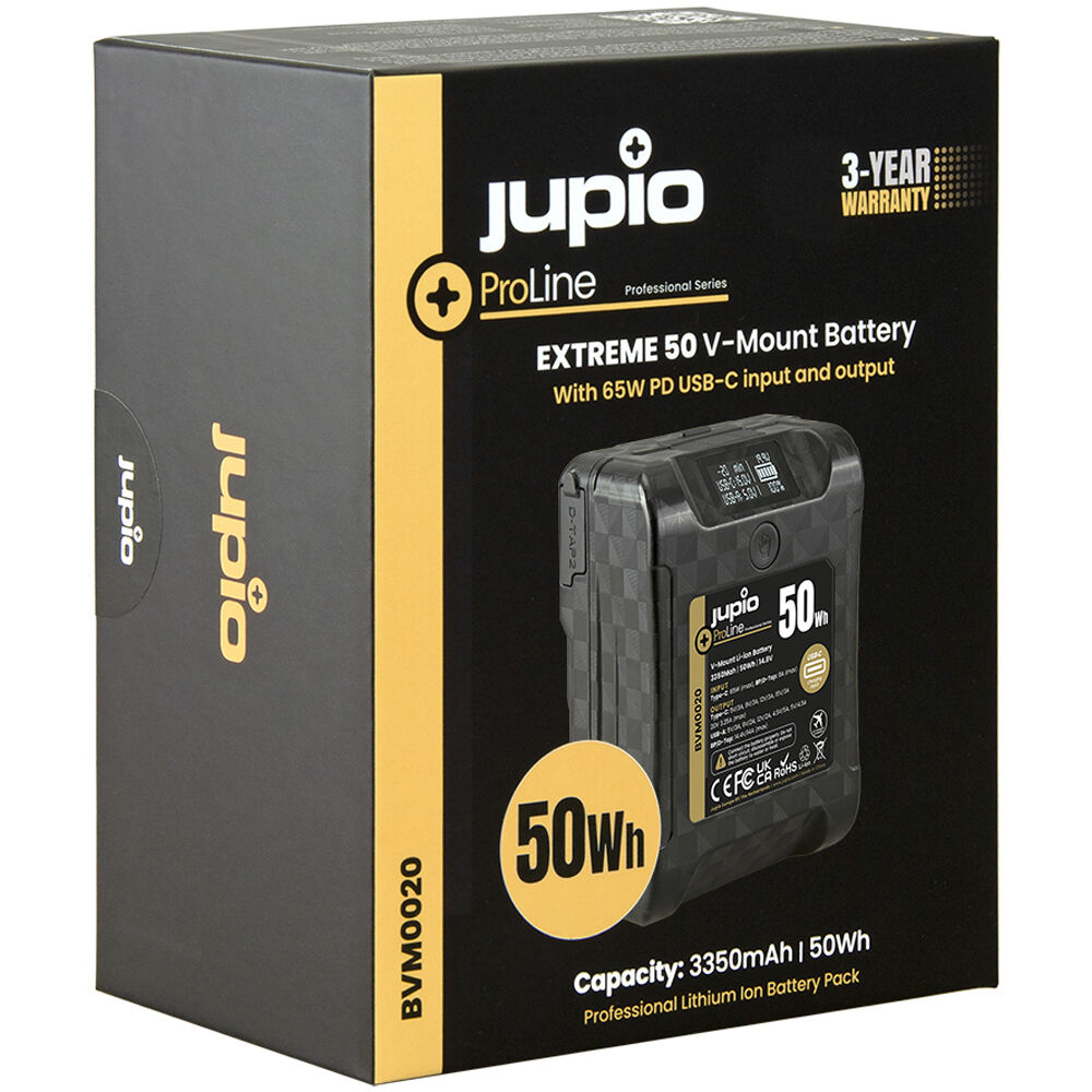 Jupio ProLine 50W Extreme V-Mount Battery
