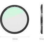 SmallRig Attachable 1/4 Effect Black Mist Filter (67mm) 4583 