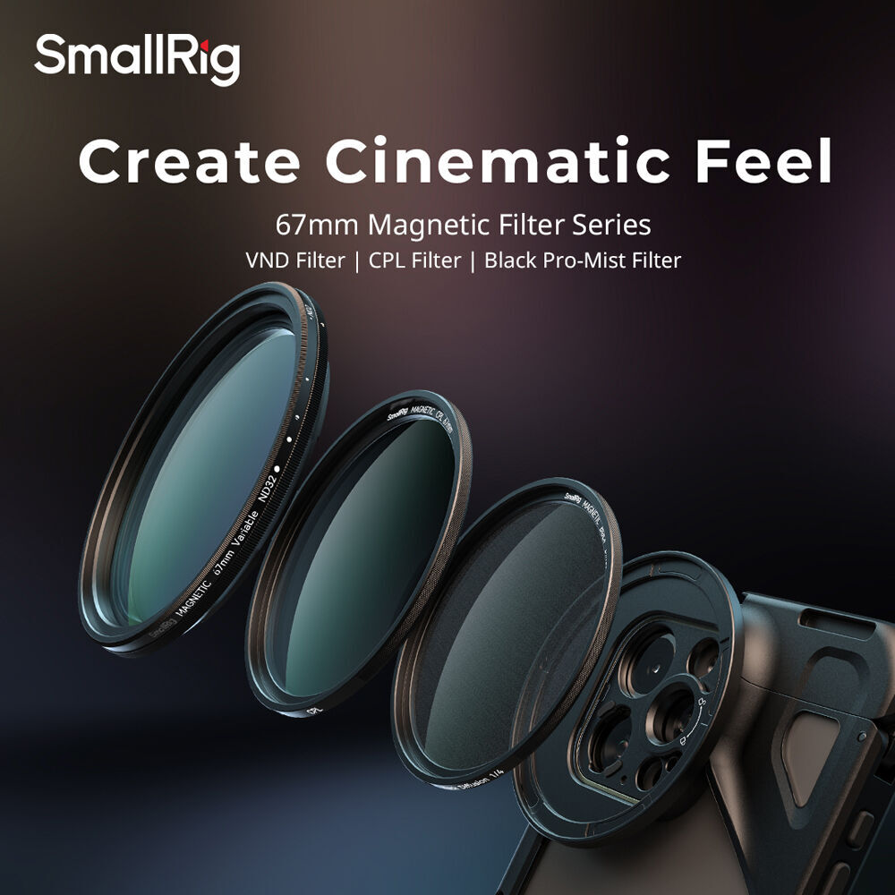 SmallRig Attachable 1/4 Effect Black Mist Filter (67mm) 4583 