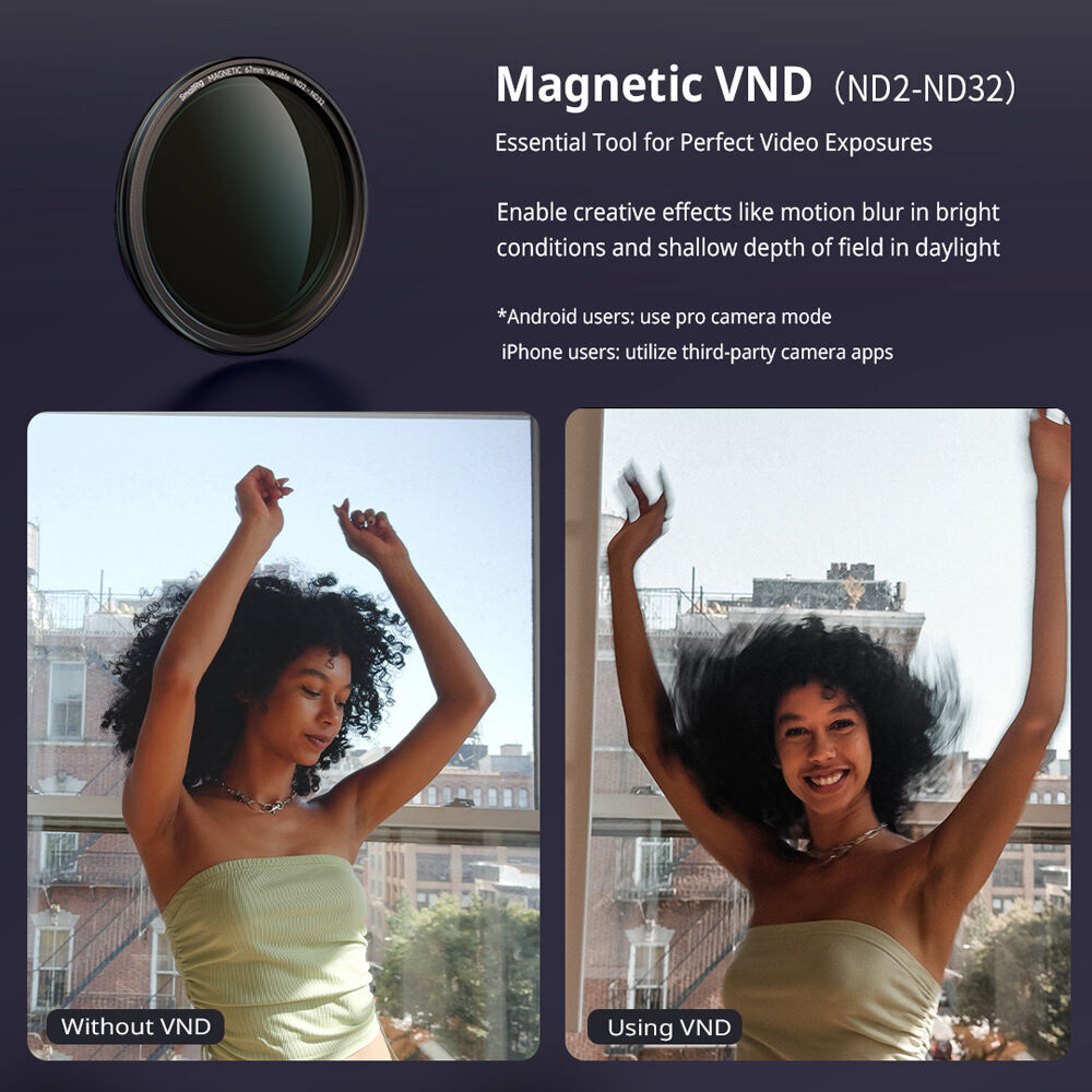SmallRig Attachable 1/4 Effect Black Mist Filter (67mm) 4583 