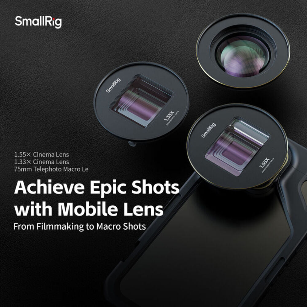 SmallRig 1.33x Anamorphic Lens for Mobile Phone (T-mount) 4590