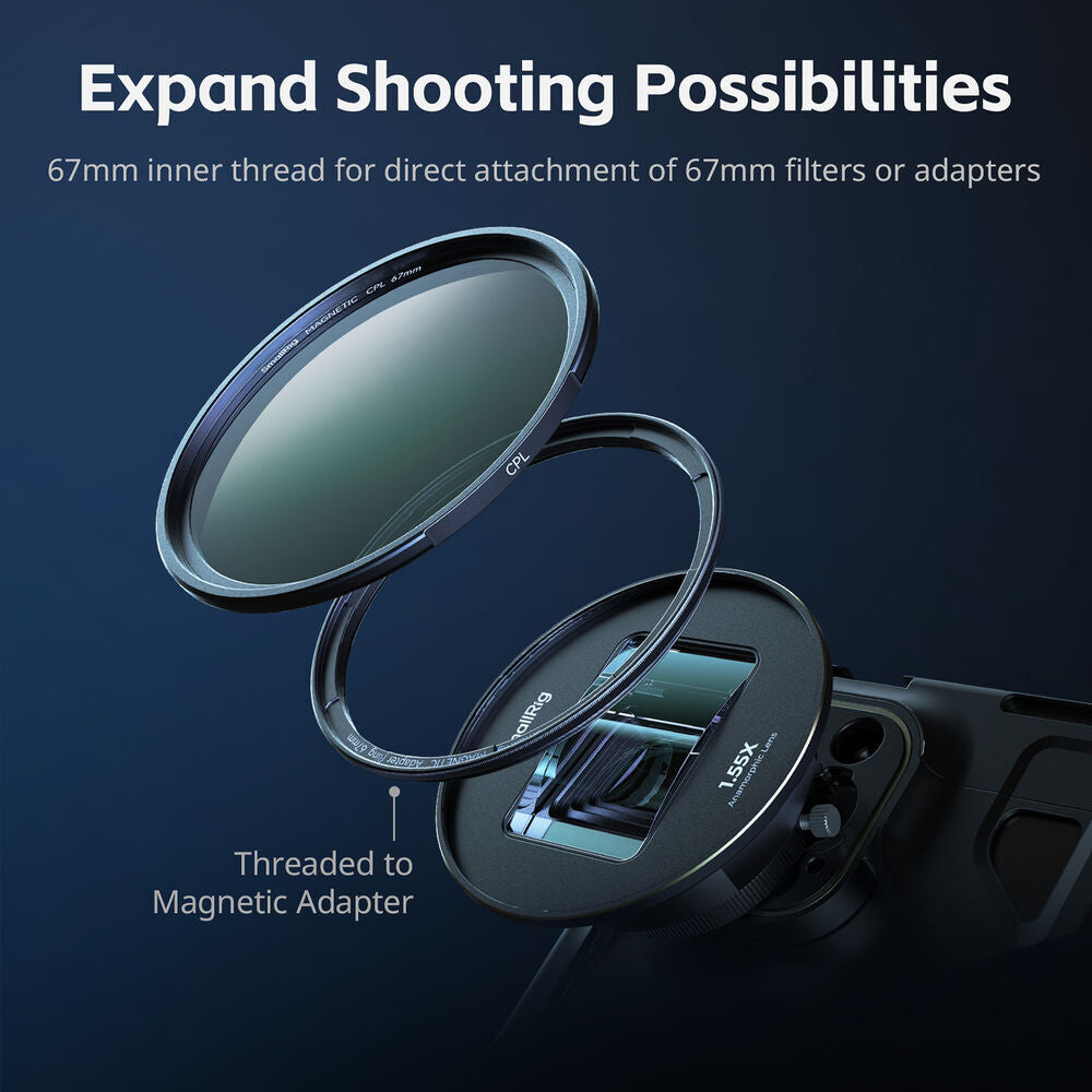 SmallRig 1.33x Anamorphic Lens for Mobile Phone (T-mount) 4590