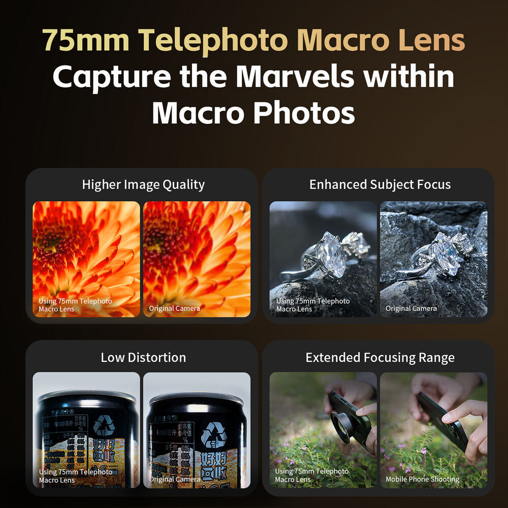 SmallRig 1.33x Anamorphic Lens for Mobile Phone (T-mount) 4590