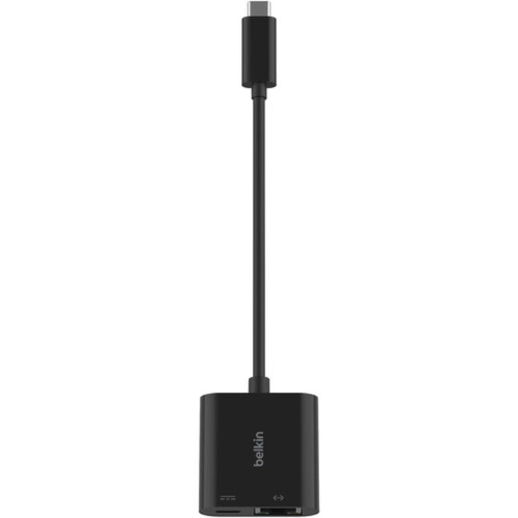 Belkin Connect USB-C to Ethernet Cable with Charging Adapter (Black) 