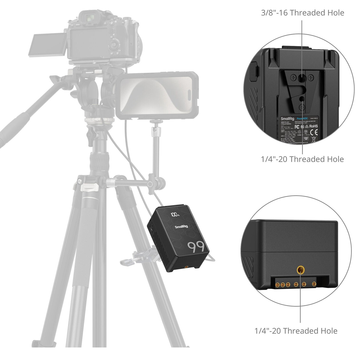SmallRig VB99 SE mini V Mount Battery 4608