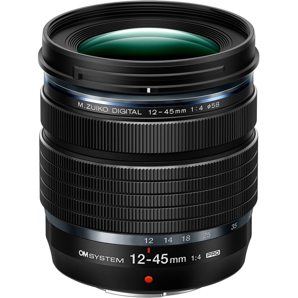 OM System 12-45mm f4 PRO Lens - Black