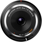 OM System BCL-0980 9mm Fisheye Black Body Cap Lens