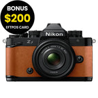 Nikon Z f Body (Black/Cognac Brown)