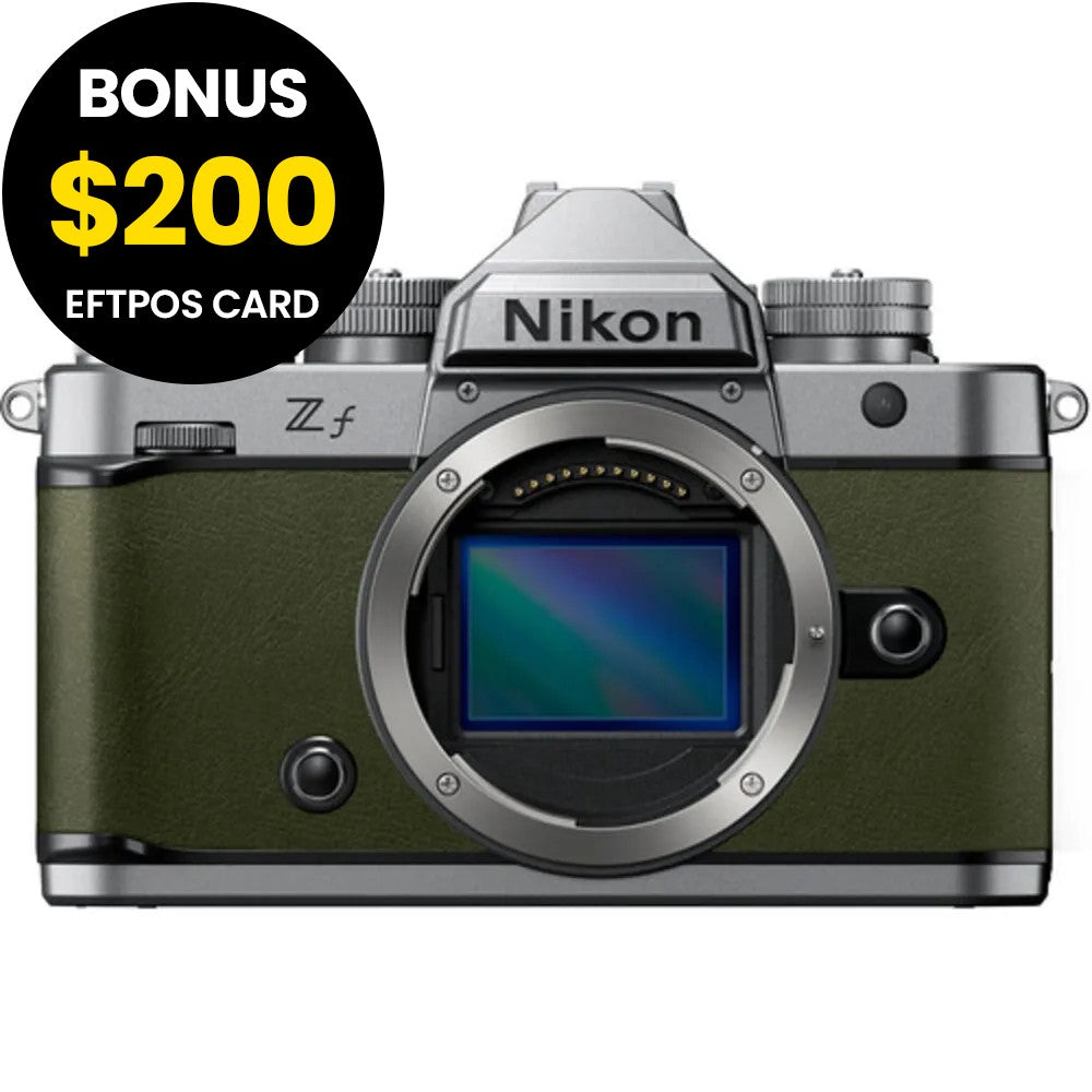 Nikon Z f Body (Silver/Moss Green)