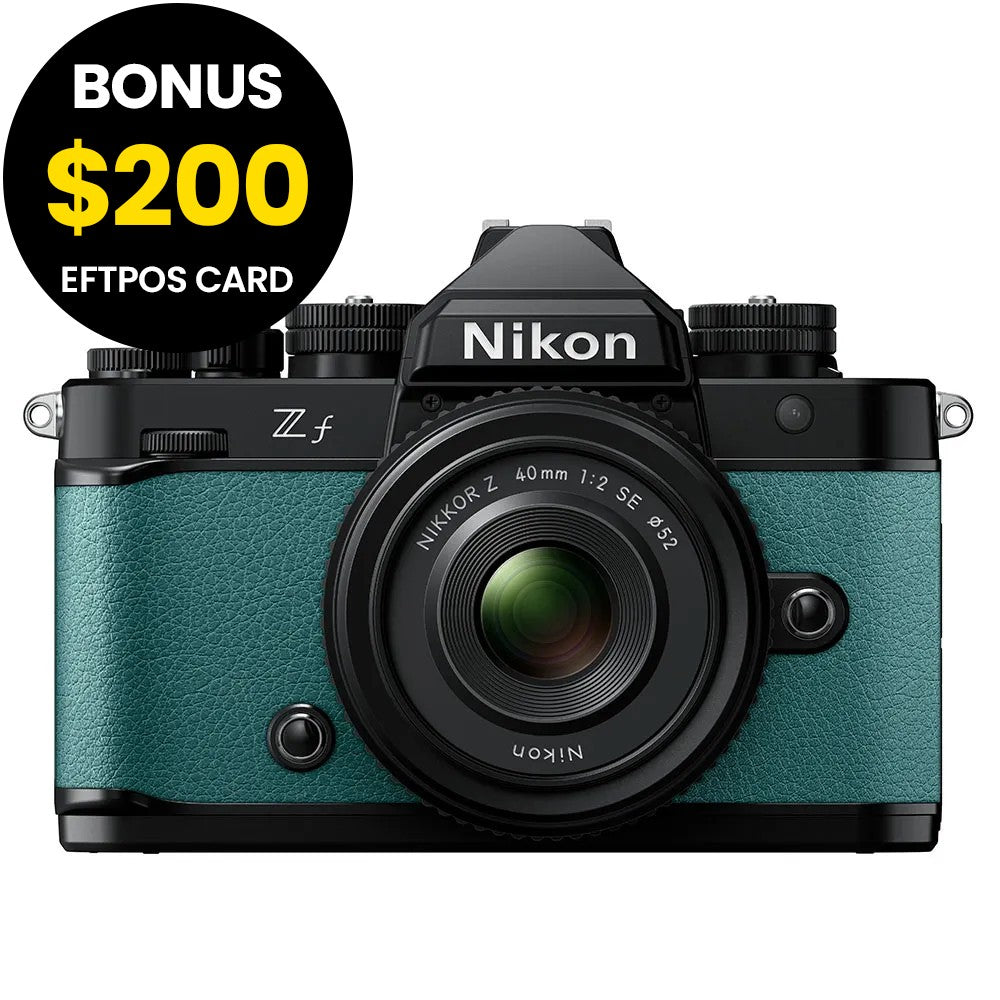 Nikon Z f with Z 40mm f/2 Lens Kit (Black/Teal Blue)