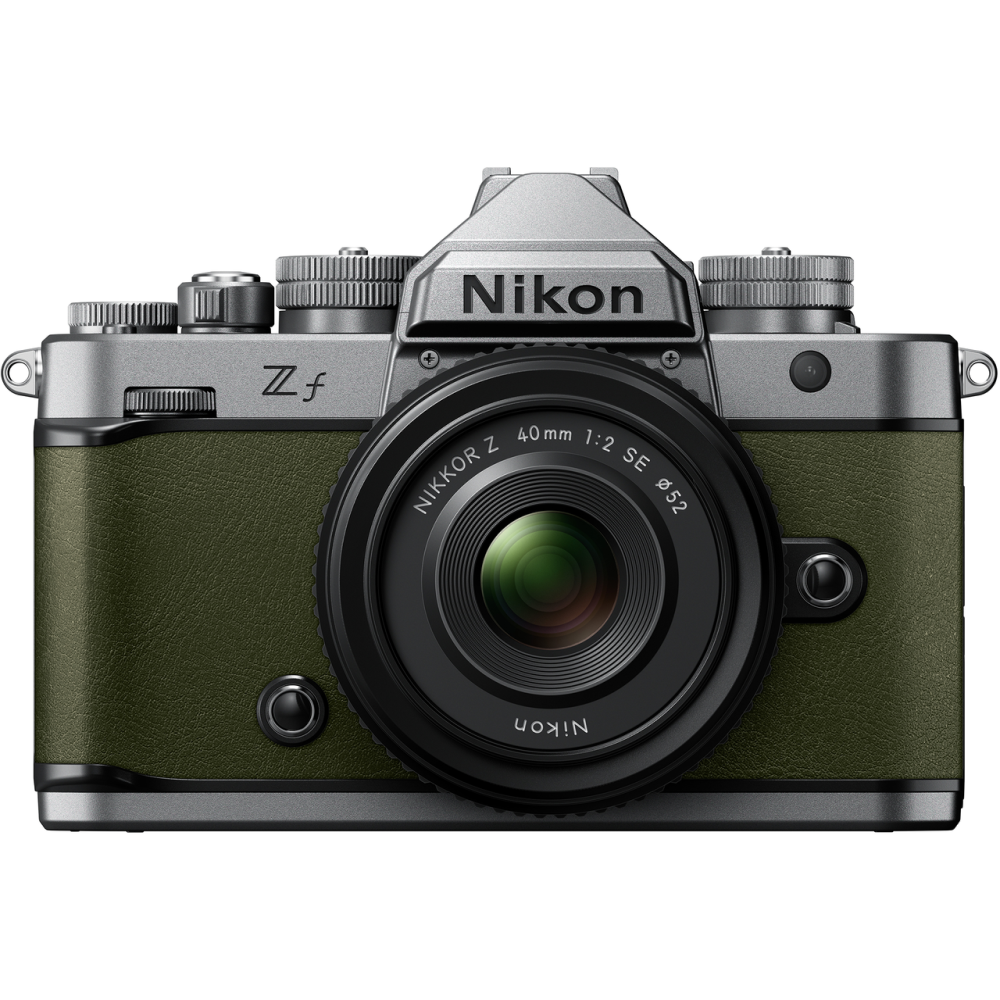 Nikon Z f with Z 40mm F/2 Lens Kit (Silver/Moss Green)
