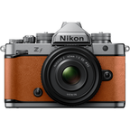 Nikon Z f with Z 40mm F/2 Lens Kit (Silver/Cognac Brown)