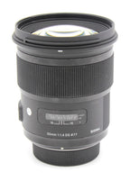 Used Sigma 50mm f/1.4 DG HSM - Nikon F (Art Series) Lens S/N 52435984