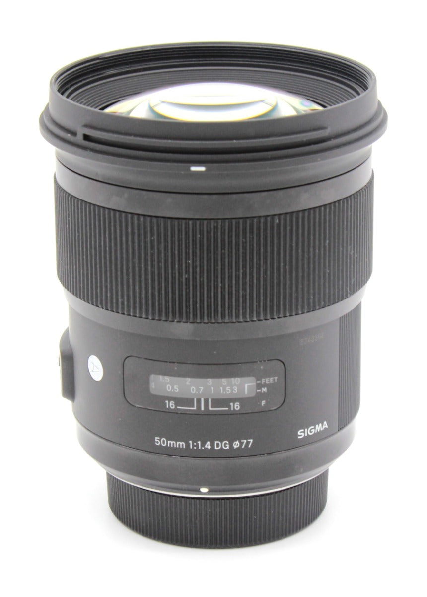 Used Sigma 50mm f/1.4 DG HSM - Nikon F (Art Series) Lens S/N 52435984