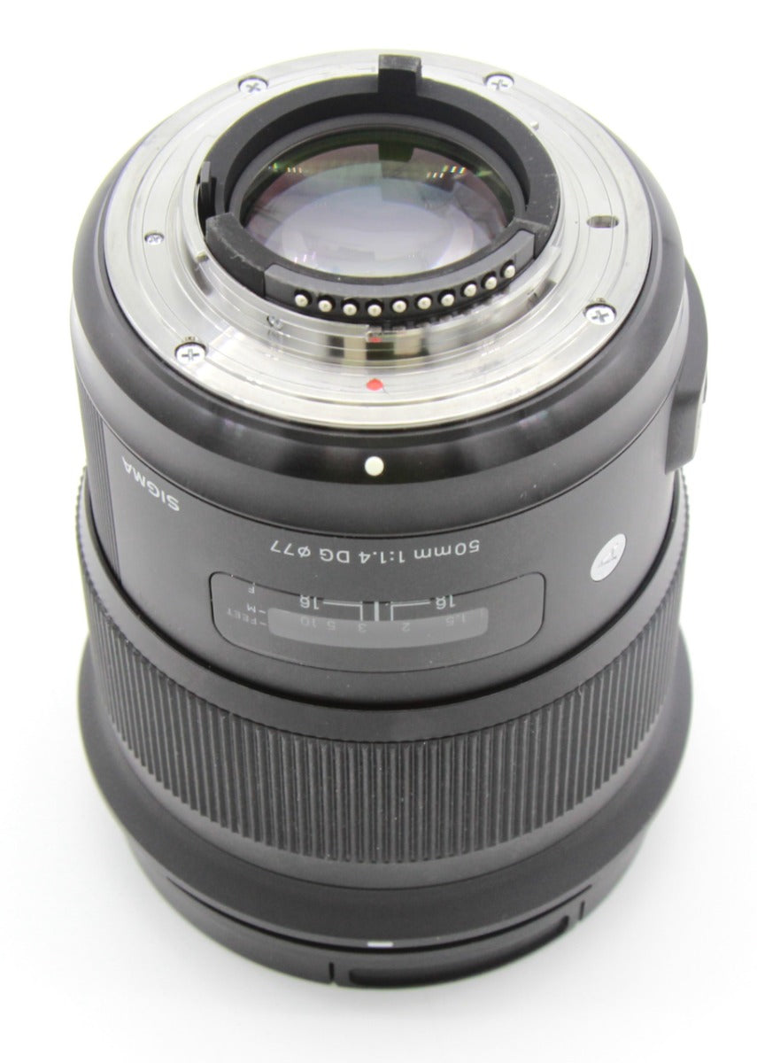 Used Sigma 50mm f/1.4 DG HSM - Nikon F (Art Series) Lens S/N 52435984