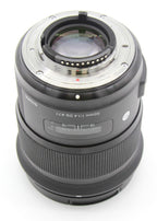 Used Sigma 50mm f/1.4 DG HSM - Nikon F (Art Series) Lens S/N 52435984