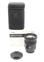 Used Sigma 50mm f/1.4 DG HSM - Nikon F (Art Series) Lens S/N 52435984