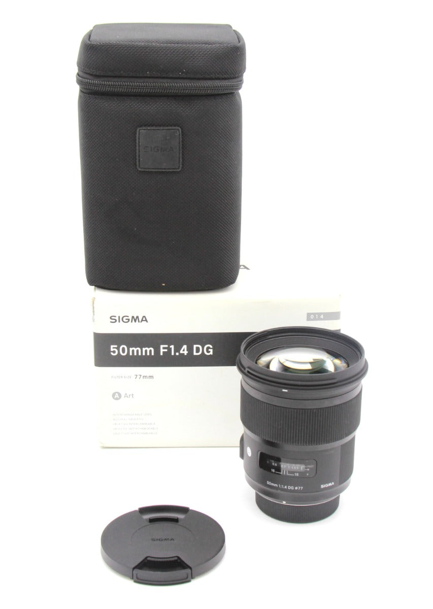 Used Sigma 50mm f/1.4 DG HSM - Nikon F (Art Series) Lens S/N 52435984