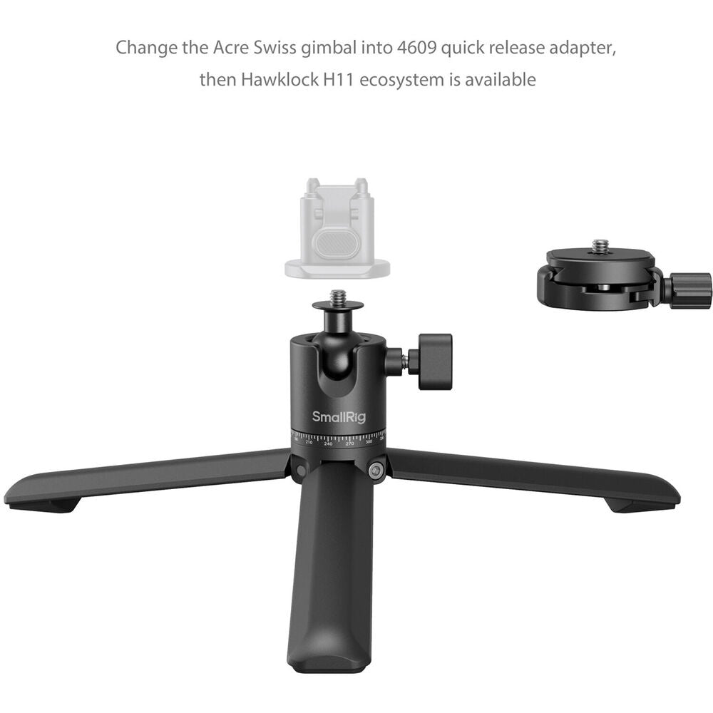 SmallRig Metal Tabletop Tripod with Arca-Swiss Quick Release Plate and Panoramic Ball Head