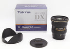 Used Tokina 11-16mm F2.8 AT-X F2.8 - Sony A, Minolta A Mount Ultra Wide Lens S/N 87C7369
