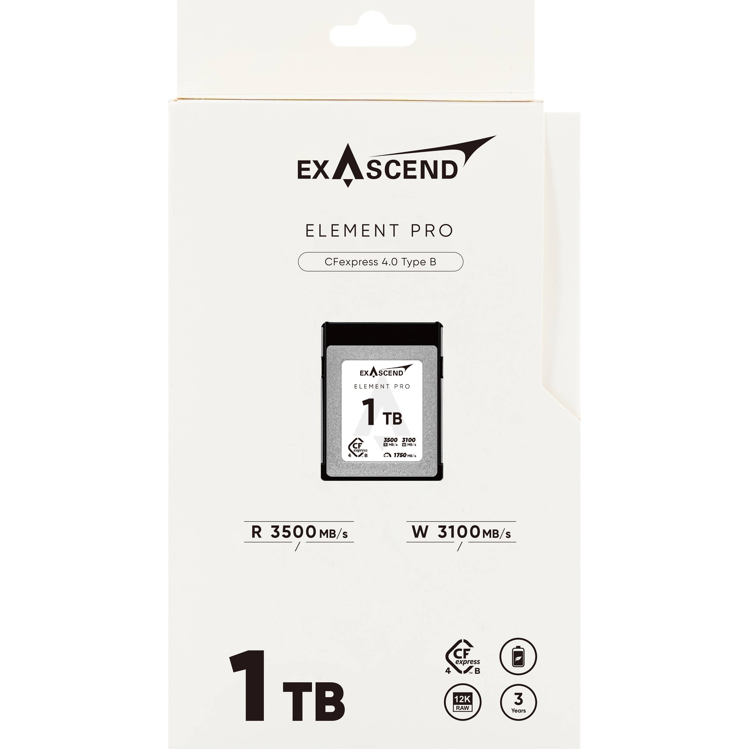 Exascend ELEMENT PRO 1TB CFexpress 4.0 Type B Card