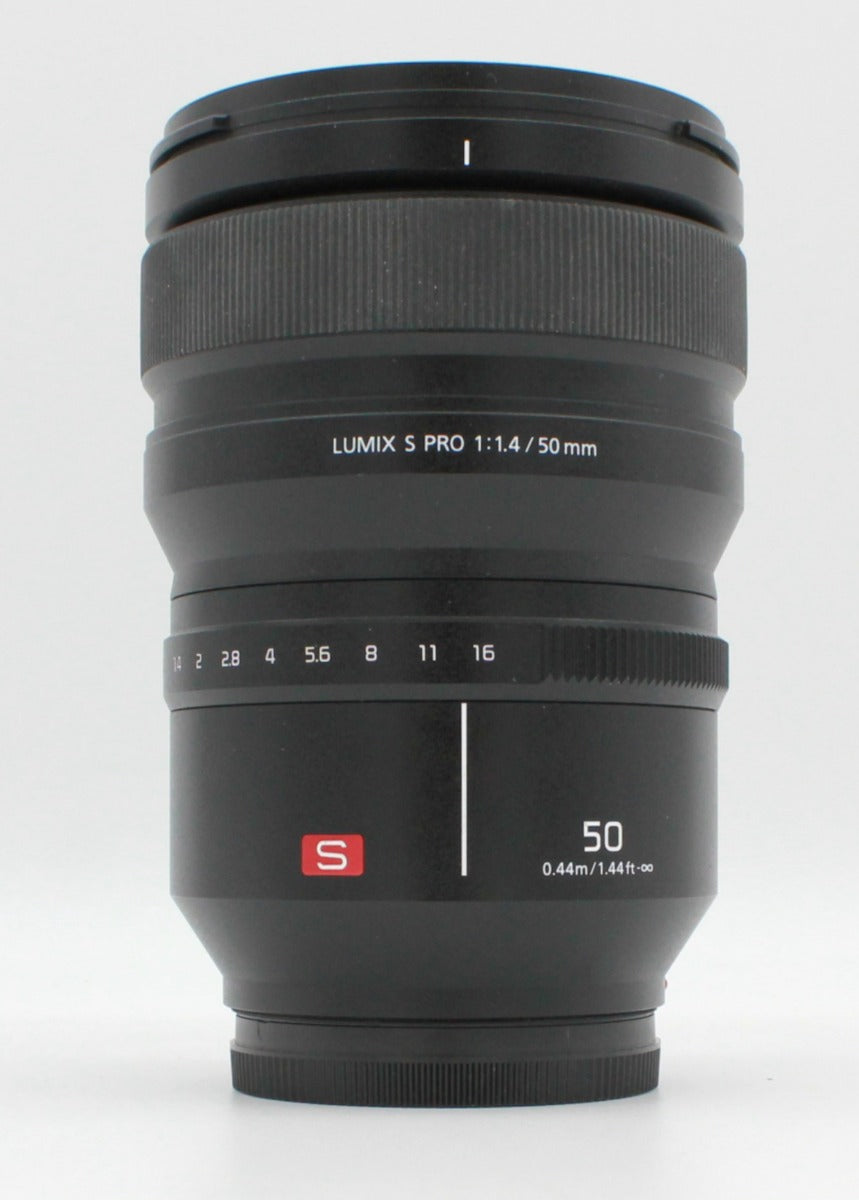Used Panasonic Lumix 50mm f1.4 S Pro Prime lens SN: xf9cb100959