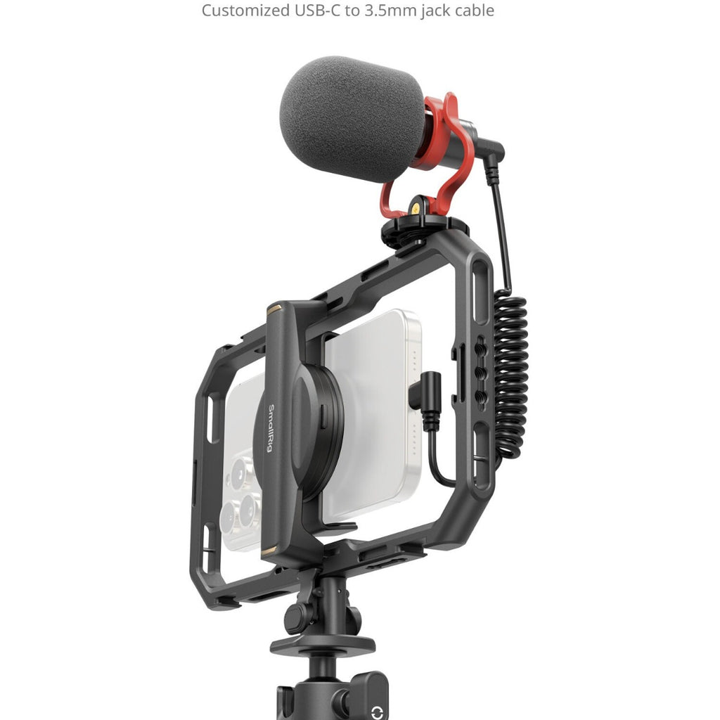 SmallRig All-in-One Video Kit For Smartphone Creators with Audio and Lighting System Full Quick Pro Edition 4704
