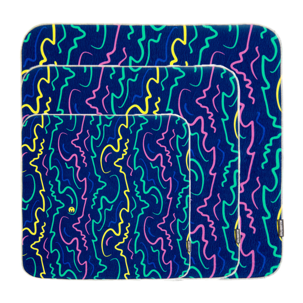 3 Legged Thing - Wrapz Protective Wraps Pack of 3 - Bus Seat Pattern Blue
