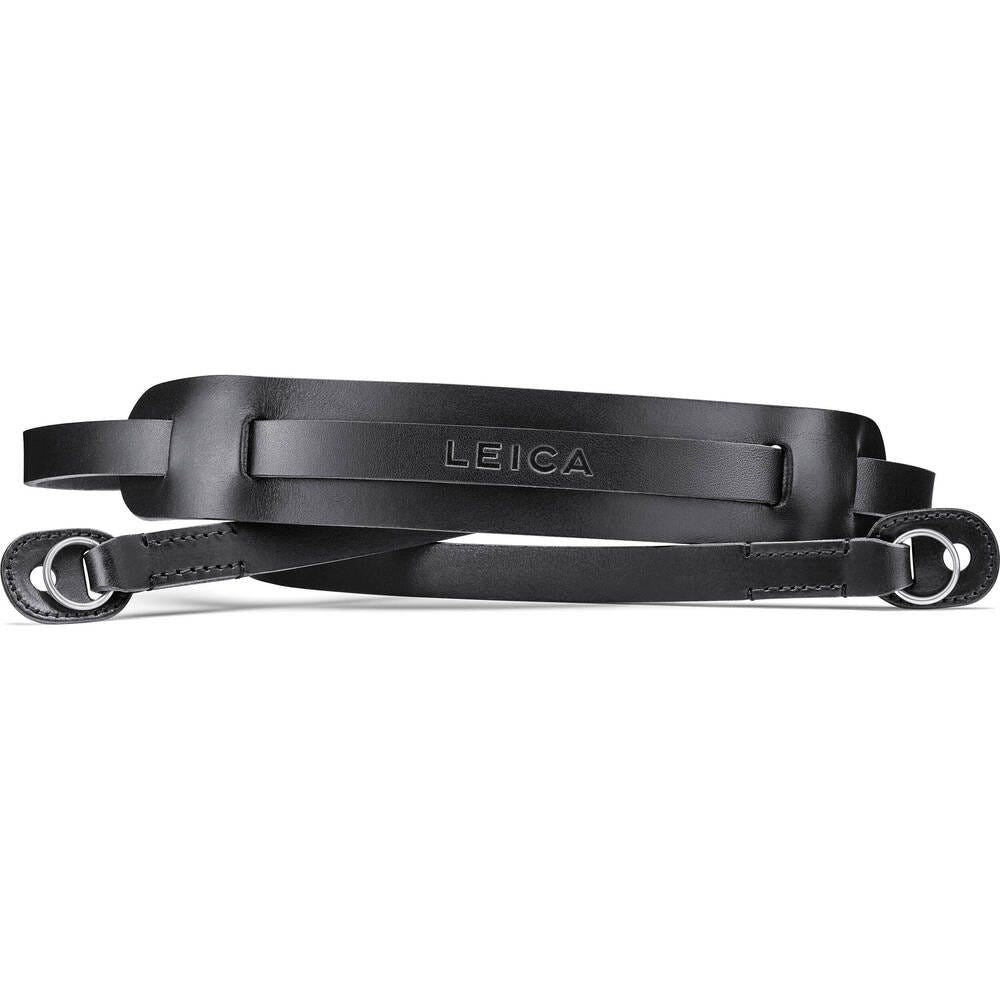 LEICA Carrying Strap with Shoulderpad, Leather, Black
