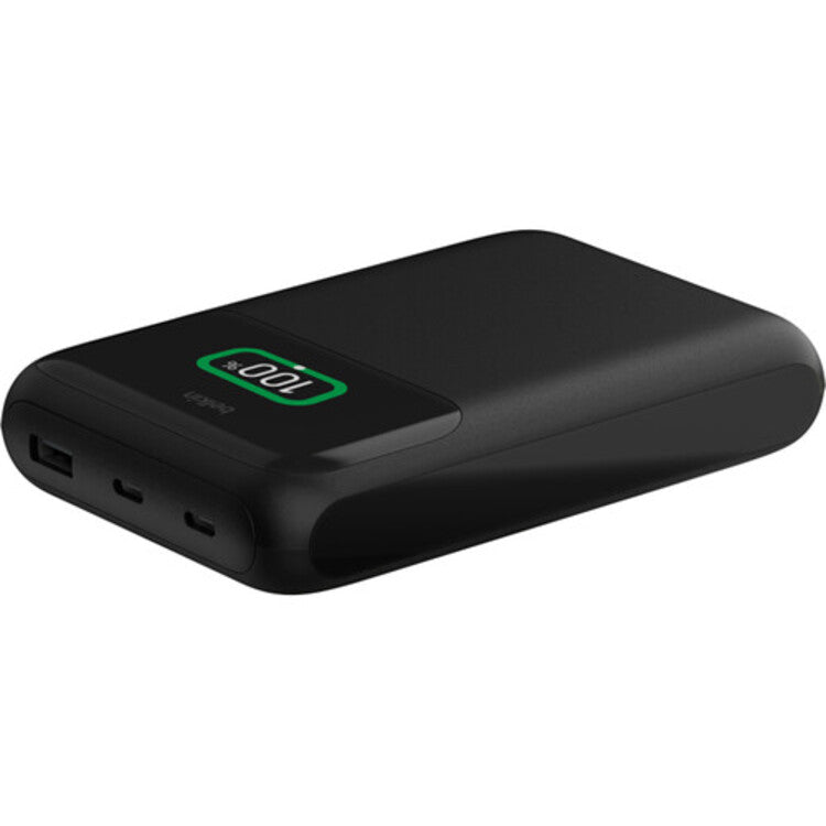 Belkin BoostCharge Pro 20K mAh 3 Port Laptop Power Bank (Black) 