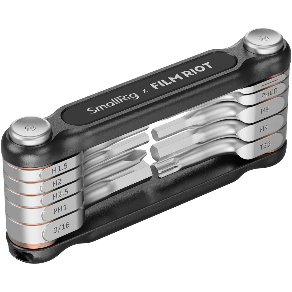  SmallRig x FILM RIOT 10-in-1 Folding Wrench Set with Multi Angle - Black 
