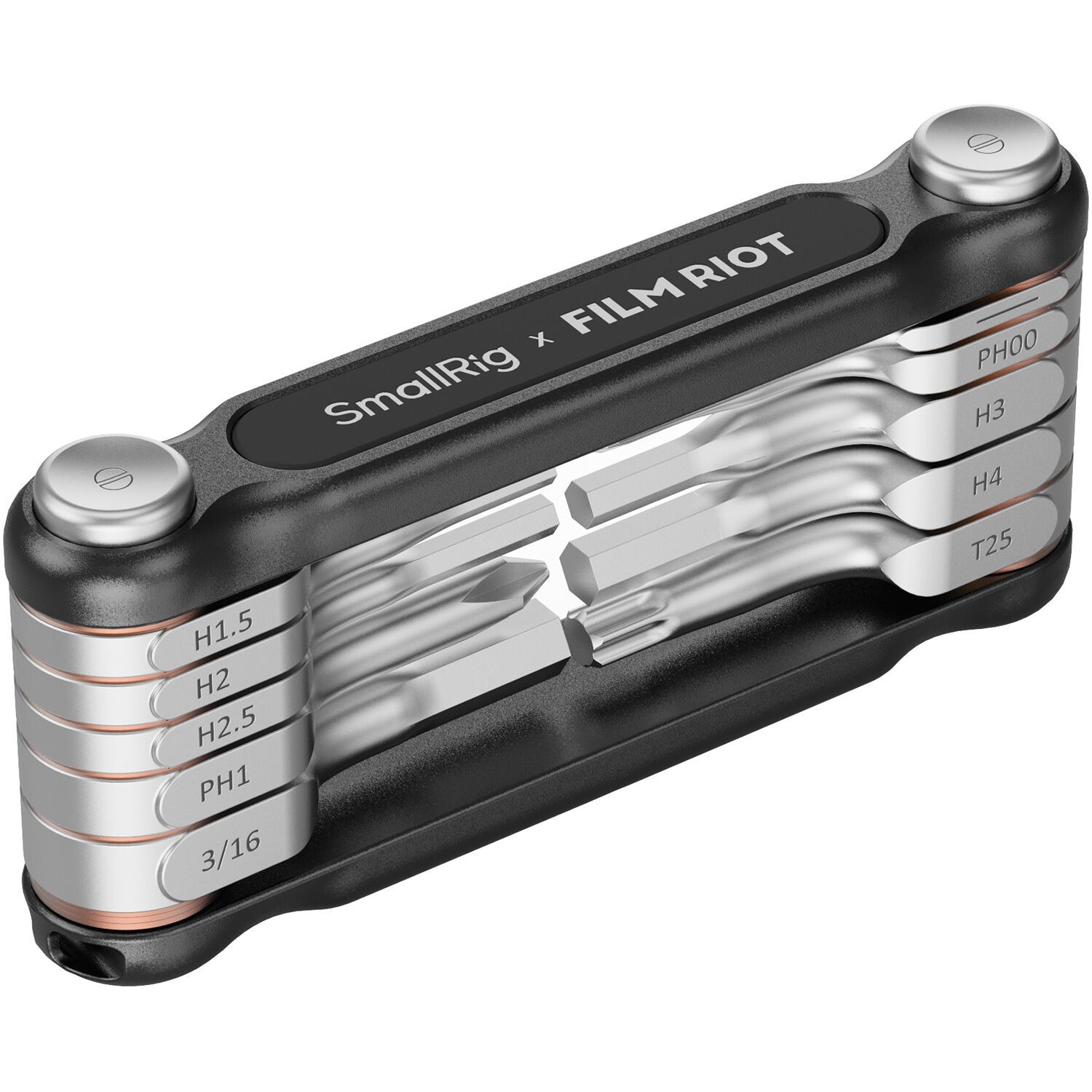  SmallRig x FILM RIOT 10-in-1 Folding Wrench Set with Multi Angle - Black 
