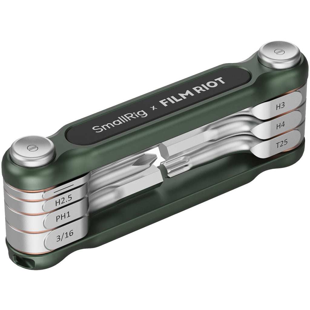 SmallRig x FILM RIOT 7-in-1 Folding Wrench Set with Multi Angle - Green