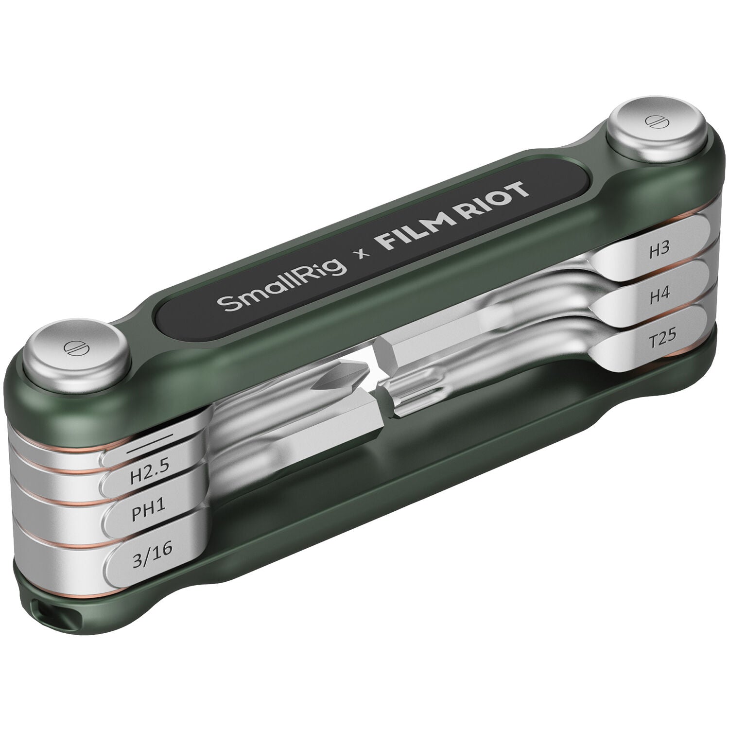 SmallRig x FILM RIOT 7-in-1 Folding Wrench Set with Multi Angle - Green