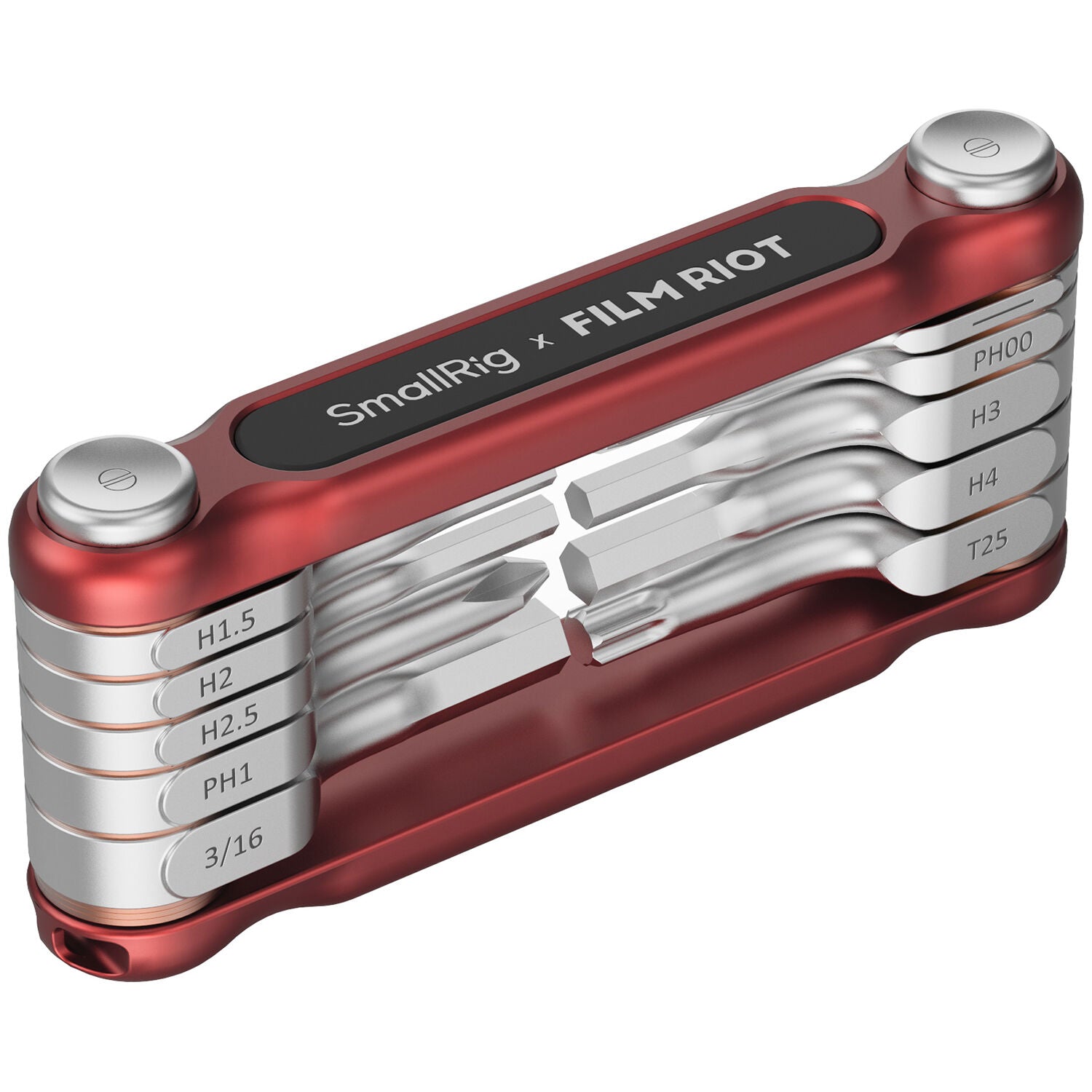 SmallRig x FILM RIOT 10-in-1 Folding Wrench Set with Multi Angle - Red