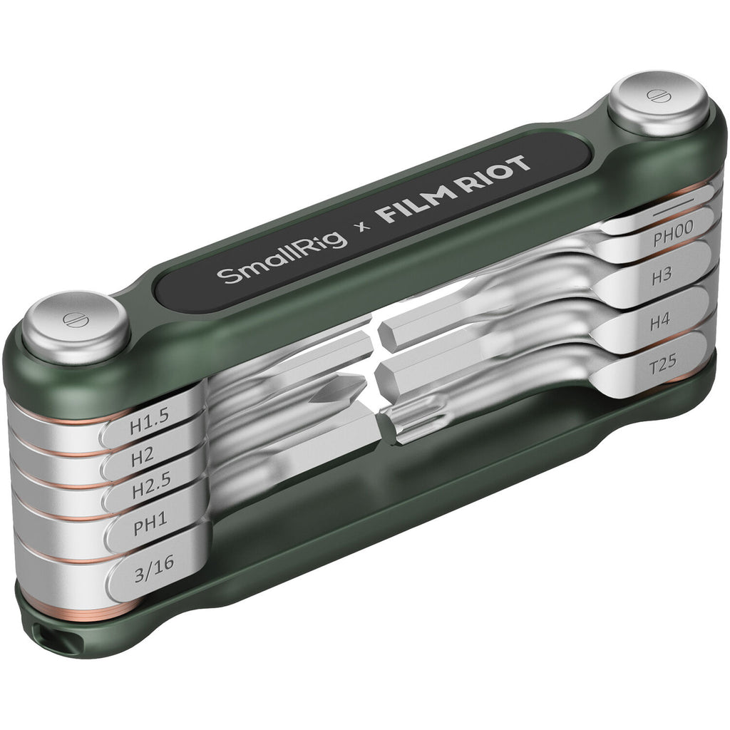 SmallRig x FILM RIOT 10-in-1 Folding Wrench Set with Multi Angle - Green