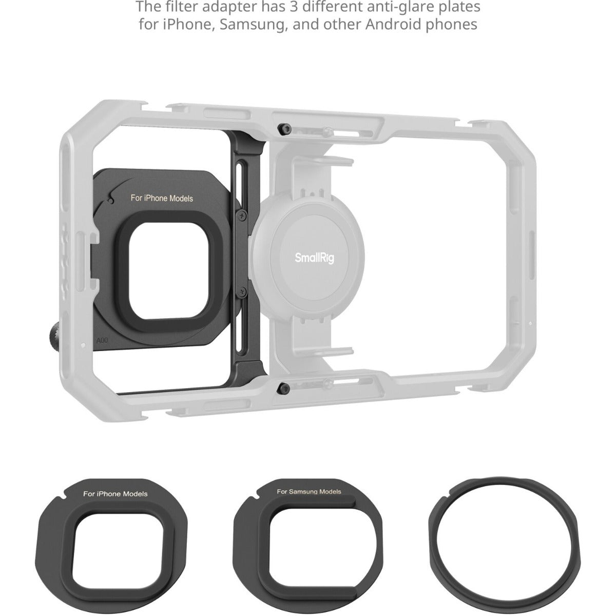 SmallRig Magnetic Filter Adapter for Universal Mobile Video Cage 67mm (For 4299B) 4843