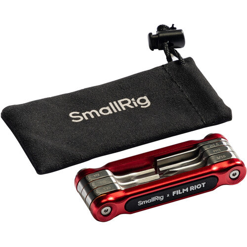  SmallRig x FILM RIOT 7-in-1 Folding Wrench Set with Multi Angle - Red 