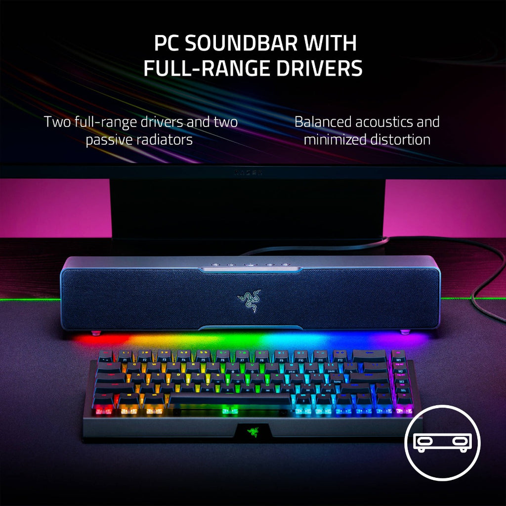 Razer Leviathan V2 X PC Soundbar with Full-Range Drivers